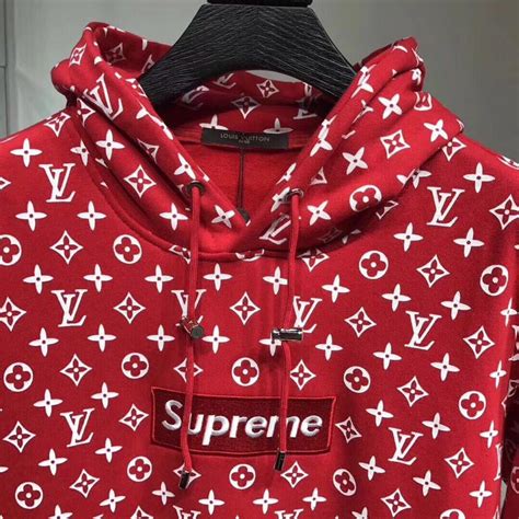 real to fake lv supreme hoodie|are louis vuitton hoodies real.